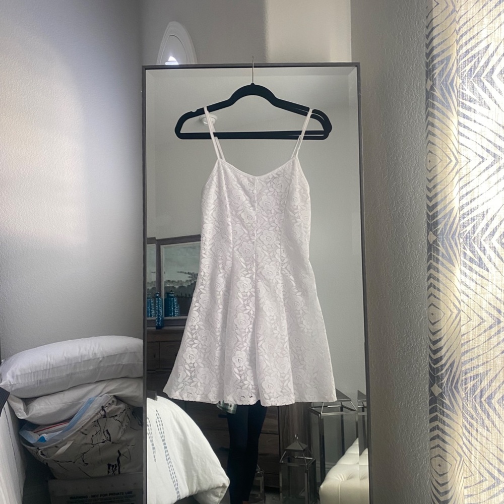 Topshop | US 2 | White Lace Cami Dress